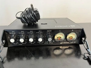 Azden FMX-42 Pro 4-Channel Microphone Portable Field Mixer with Field Bag and PS - Picture 1 of 15