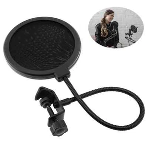 Double Layer Studio Microphone Pop Filter Flexible Wind Screen Sound Filter - Picture 1 of 6