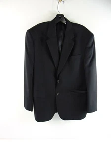 Chaps Black 2 Button Wool Blazer Size 42 S - Picture 1 of 8