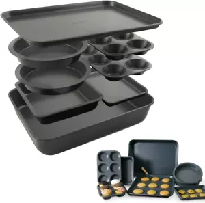 Home 8-Piece Nonstick Aluminized Steel, Space Saving Baking Set , with Deep Roas - Picture 1 of 9