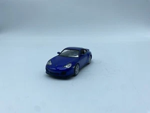 Modelo coche Porsche 911 Turbo 2000 azul - quiosco de periódico - escala 1:43 "sin caja" - Imagen 1 de 4