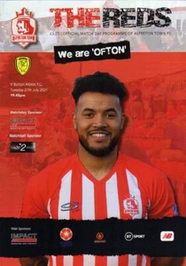 ALFRETON TOWN V BURTON ALBION 27/7/2021 Pre season friendly PROGRAMME - Picture 1 of 1