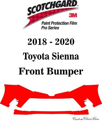 Película de protección de pintura 3M Scotchgard serie Pro 2018 2019 2020 Toyota Sienna Foto 1 de 3