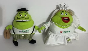 Mr. & Mrs. Mucus Bride & Groom Mucinex Advertisement Promo Plush Stuffed Toys - Picture 1 of 7