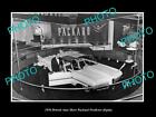 OLD POSTCARD SIZE PHOTO OF 1956 DETROIT MOTOR SHOW PACKARD PREDICTOR DISPLAY