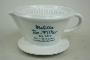 SELTENER MELITTA TEE FILTER - No. 401 FÜR 1-6 TASSEN - DEUTSCHES REICHS PATENT - Bild 1 von 9