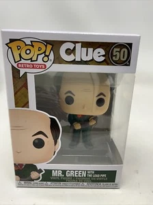 Funko Pop! Mr. Green con el tubo de plomo Mr Clue Retro Toys Hasbro w / Protector - Imagen 1 de 9