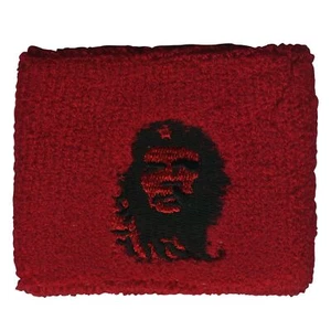 Polsino Fascia da polso tergisudore ricamata Che Guevara rosso nero - Foto 1 di 2