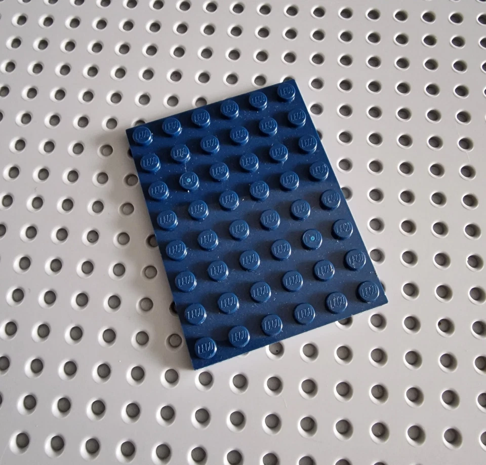 LEGO Platte Bauplatte Basisplatte flach 1 stk dunkel blau 6x8 blue Plate 3036 R2 - Bild 1 von 1