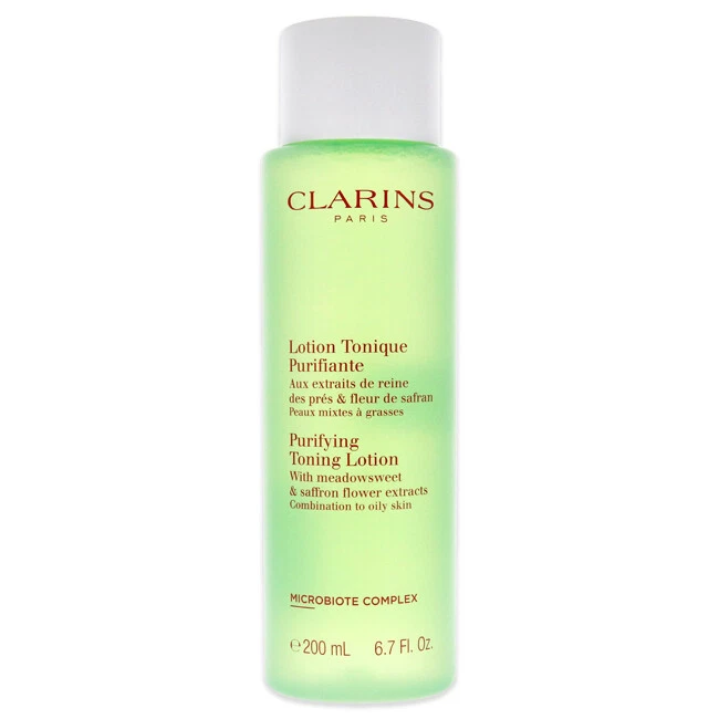 2 Pcs Clarins Purifying Toning Lotion 200ml 6.7oz Combination to Oily Skin