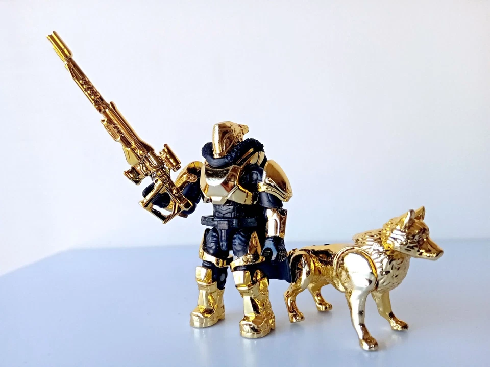 Mega Bloks Construx Destiny FMK06 Lord Saladin, oro galvanizado raro Foto 1 de 1