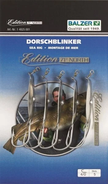 Balzer Edition 71° North Dorschblinker einzeln Norwegenvorfach