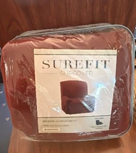 SURE FIT® linked diamonds geometric soft recliner ship cover new paprika - Picture 1 of 2