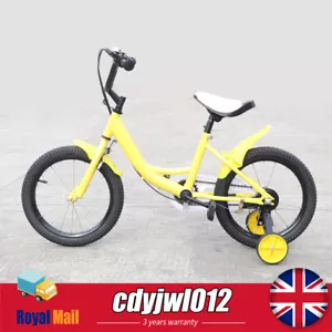 16" Kids Bike Yellow Bicycle Height Adjustable For 5-8 years old Boys Girls New - Picture 1 of 15