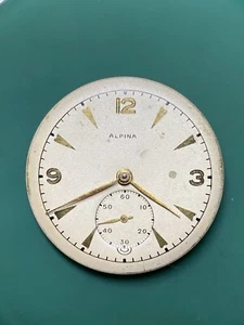 Reloj de pulsera Alpina vintage para hombre movimiento 586 - BUEN EQUILIBRIO - esfera impecable - Imagen 1 de 5