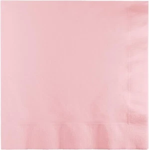 50 CLASSIC PINK beverage/cocktail napkins for wedding/party/event, 3ply, 5"x5" - Picture 1 of 2
