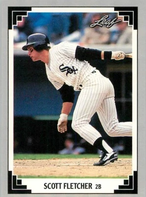 1991 Leaf #306 Scott Fletcher WHITE SOX - Image 1 of 2