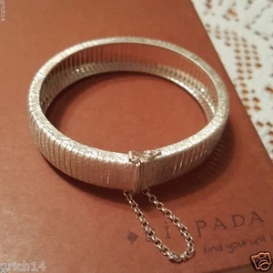 Pulsera Silpada "Coliseo" Plata de Ley Cierre de Caja B3011 Hecho en Italia - Imagen 1 de 7