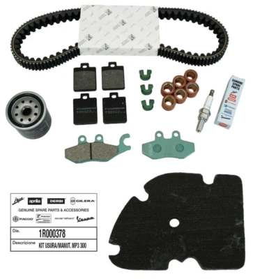 Kit de almohadillas de cinturón de servicio de mantenimiento Piaggio MP3 300 1R000378 2009-2014 Foto 1 de 4