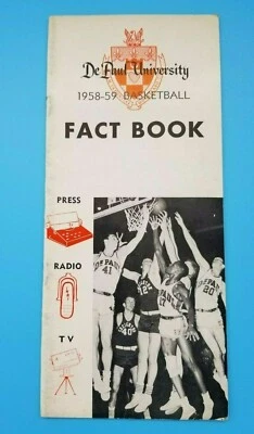 DEPAUL BLUE DEMONS - COLLEGE BASKETBALL MEDIA GUIDE 1958 1959 - Image 1 of 3