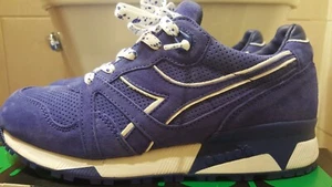 VNDS Praktisch Brandneu Diadora N9000 Blau Gufetto Größe US 7,5 Hergestellt in Italien  - Bild 1 von 1