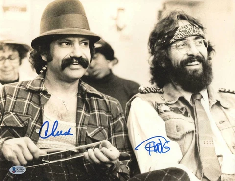 TOMMY CHONG CHEECH MARIN UP IN SMOKE SIGNED 11X14 PHOTO CHEECH & CHONG BECKETT Cover