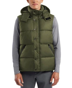 HUNTER Heavyweight CHISWELL Hooded Insulated Puffer VEST Jacket Mens LARGE NEW - Picture 1 of 7
