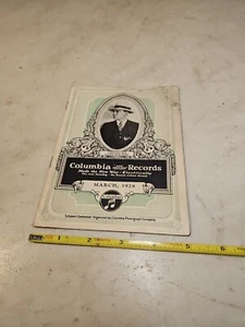 March 1928 Columbia Records Catalog w New Way Electrical Viva-tonal New Process - Picture 1 of 15