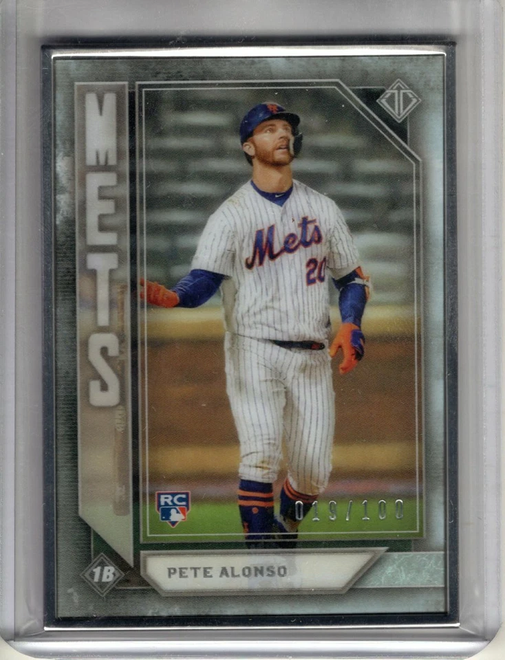 2019 Topps Transcendent Collection Icons PETE ALONSO #22 RC SILVER FRAMED /100 - Image 1 of 1