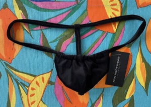 N2N Bodywear Men's Black Size Medium WV20 Winter Velvet Pocket String NWT - Picture 1 of 10