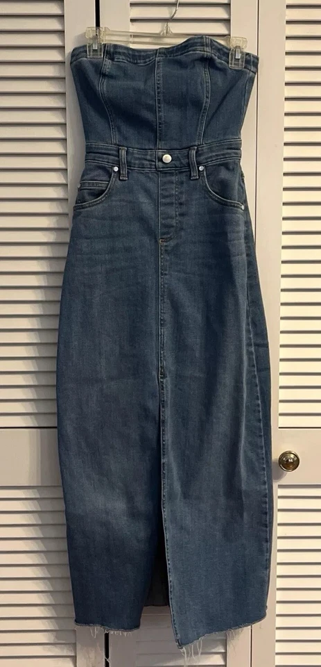 Pilcro для Anthropologie Jean без бретелек юбка костюм размер XS - Изображение 1 из 4