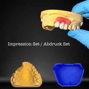 TOP DIY Zahnabdruck Modell Gips, basteln,Gebiss, Prothesen Kit, Dental base - Bild 1 von 6