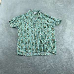 Ken Ltd Tropical Floral Button-Up Shirt L Rayon Lightweight Mens 2978 - Picture 1 of 7