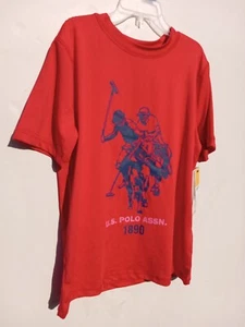 U.S. Polo Assn. Boys Short Sleeve Rashguard T-Shirt Size M (8) - Picture 1 of 5