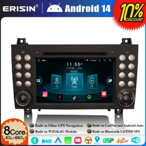 Android 14 Car Stereo GPS SatNav Radio Mercedes-Benz SLK Class R171 W171 SLK200 - Picture 1 of 24