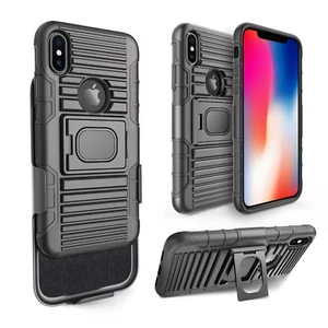 iPhone X Shockproof Case with Magnetic Car Holder Vent - Picture 1 of 12