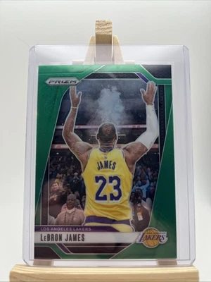 2024-25 Panini Prizm Basketball Lebron James #130 Green Prizm Lakers - Image 1 of 2