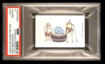 1983 star wars nellba 253 max rebo band; copyright SP on back PSA 8  (POP 2, 0^) - Image 1 of 3