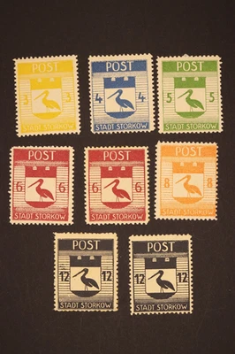 GERMAN OCCUPATION PRUSSIA ZONE 1946 MH LOT OF 8 - Image 1 of 2