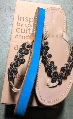 Sandalias Laidback London para mujer de cuero tostado pistola metal Reece zapatos talla 8,5 nuevas en caja Foto 1 de 4