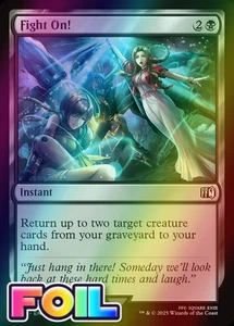 x1 Fight On! FOIL FIN Final Fantasy MTG 100 M/NM 1x - Picture 1 of 3