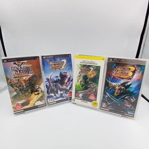 PSP Monster Hunter Portable 1st  2nd 3rd & 2G PlayStation Portable Japanese CIB - Picture 1 of 11