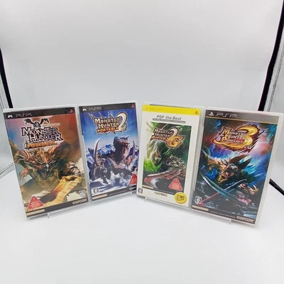 PSP Monster Hunter Portable 1st  2nd 3rd & 2G PlayStation Portable Japanese CIB - Image 1 of 4