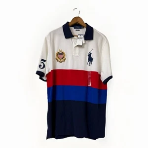 Polo Ralph Lauren Gr. L Big Pony Crest Patch Poloshirt gestreift Classic Fit - Bild 1 von 9