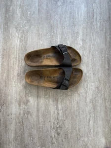 Women’s Madrid Single Black Strap Birkenstock Sandals . Size 7. - Picture 1 of 6