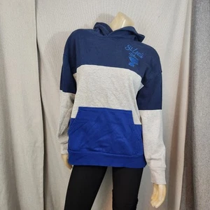 NHL Hockey St Louis Blues 4Her Azul Sudadera con Capucha Top Largo Slv GRANDE USADO - Imagen 1 de 6