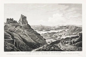 Chateau De Rochemaure Ardeche Auvergne Gravure Estampe Copperplate Engrav 260556 - Picture 1 of 1