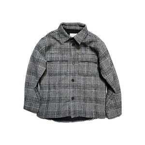 ZARA BOYS PLAID WOOL BLEND CLOTH OVERSHIRT JACKET COAT 11-12  - Picture 1 of 4