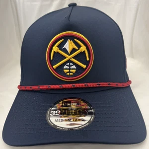 NBA Denver Nuggets Para hombres New Era 39THIRTY Mediana/Grande Gorra Gorra Azul - Imagen 1 de 5