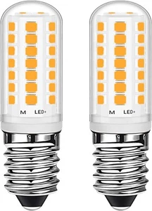 2x Lampadina LED E14 3W Bianco Caldo 28W Alogena Equivalente congelatore cappa - Imagen 1 de 7